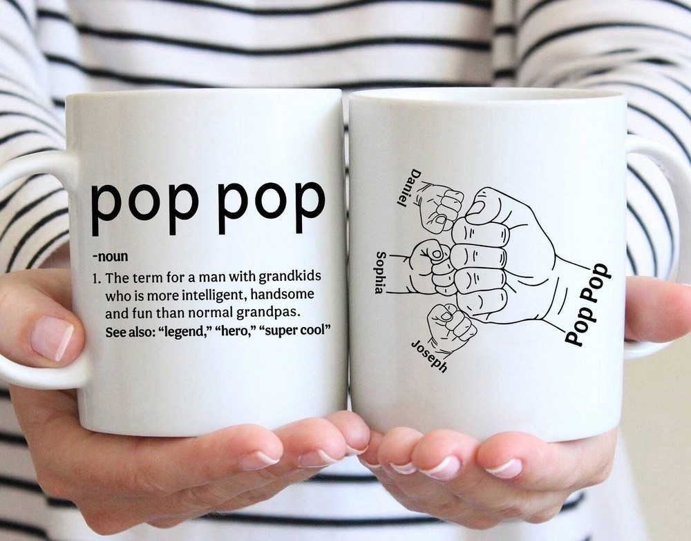 Pop Pop Definition Mug Grandpa Fathers Day Present Pop Pop Gift Grandpa Gift Gra