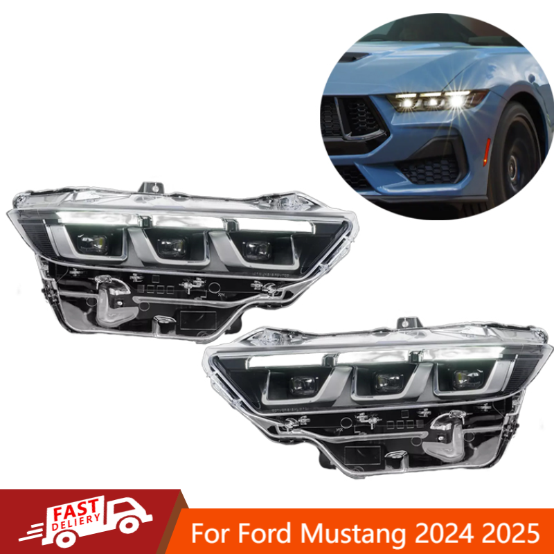 2024-2025 Ford Mustang Full LED Projector Headlights with DRL