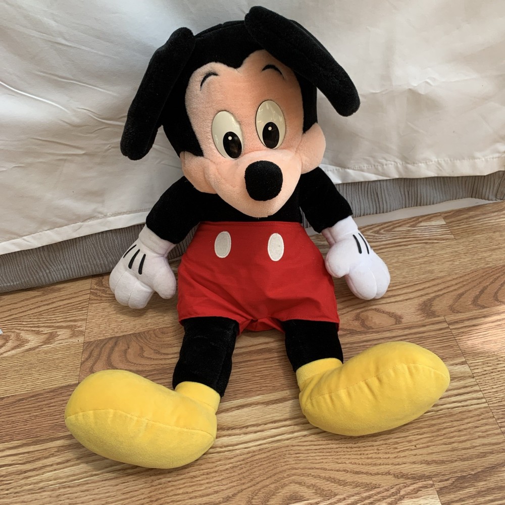 Vintage 90s Mickey Mouse 21 Inch Large Plush from Walt Disney World Magic Kingdom