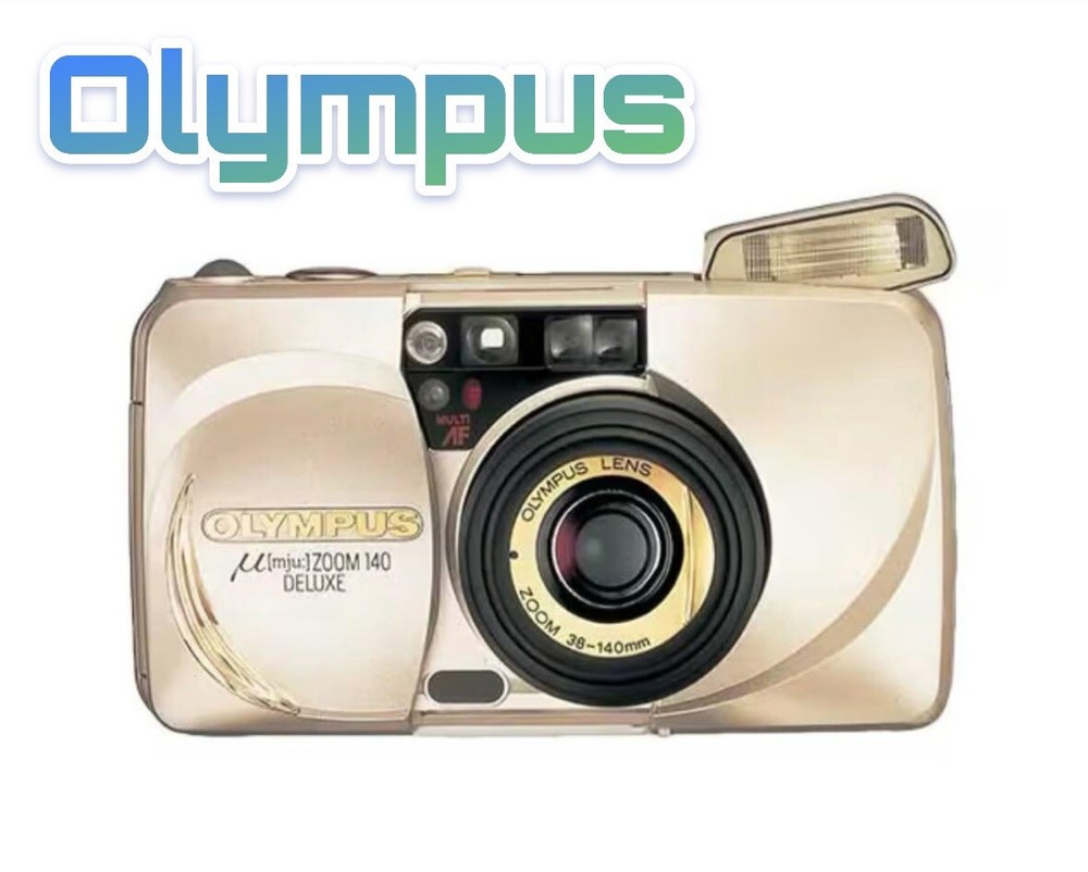 Olympus Mju Zoom 140 Deluxe 35mm Camera in Near Mint Condition  