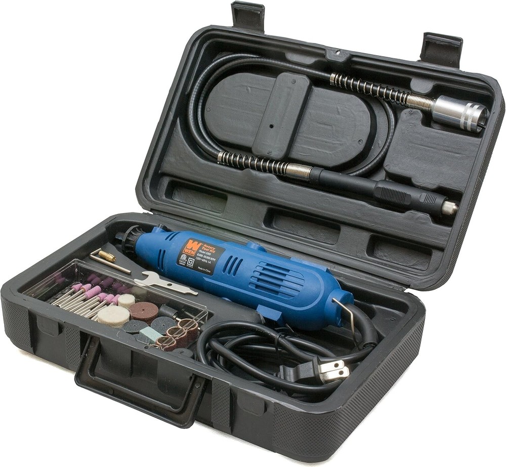 WEN 2305 Rotary Tool Kit with Flex Shaft for Precision Work  