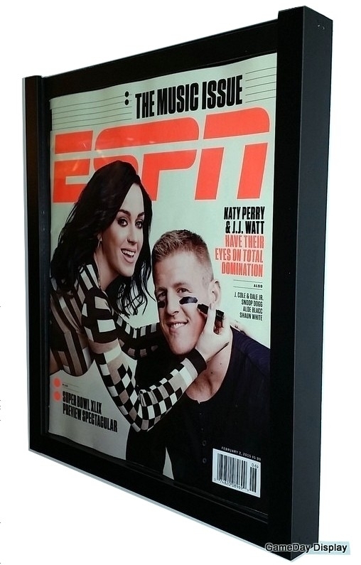 Magazine Display Frame Case Black Shadow Box ESPN Rolling Stone A