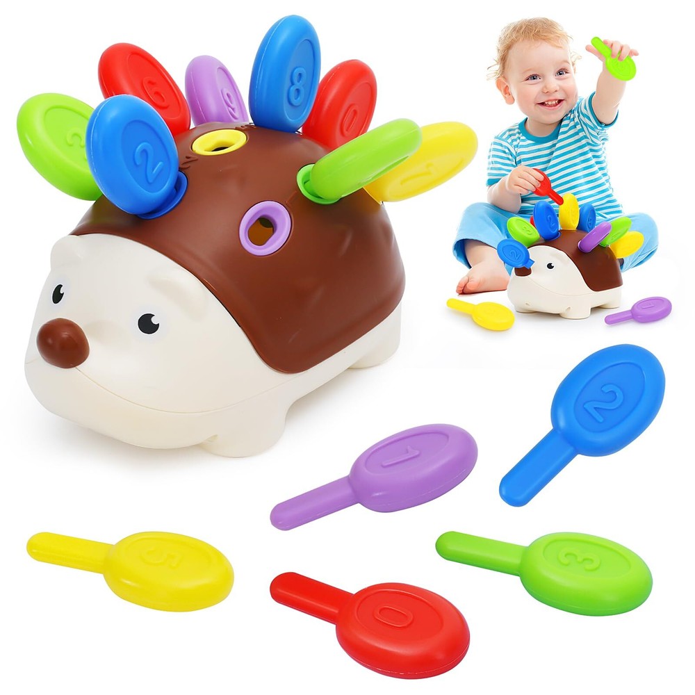 Toddler Montessori Fine Motor Toys Sensory Hedgehog Toys Baby Preschooler Edu...