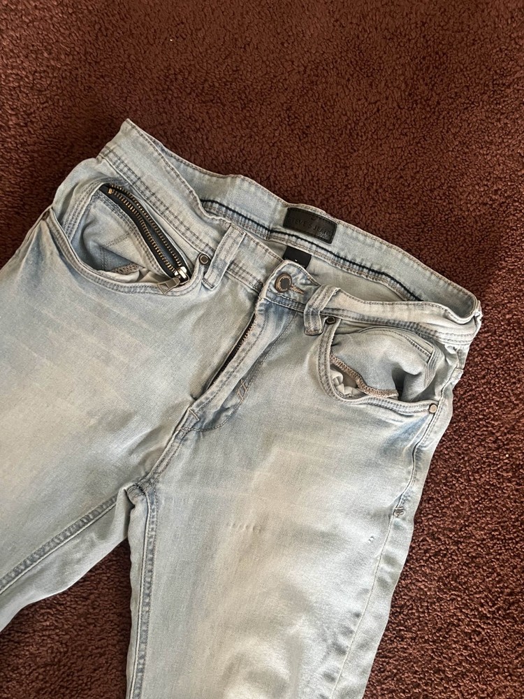 Steve’s Jeans Men’s Skinny Light Wash Denim Pants 30x32