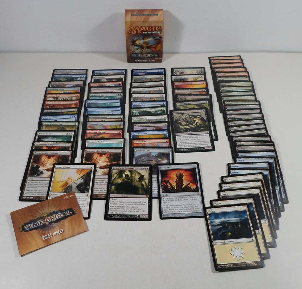 MTG 2006 TIME SPIRAL TOURNAMENT STARTER DECK 100% COMPLETE SET 75 CARDS BOXED