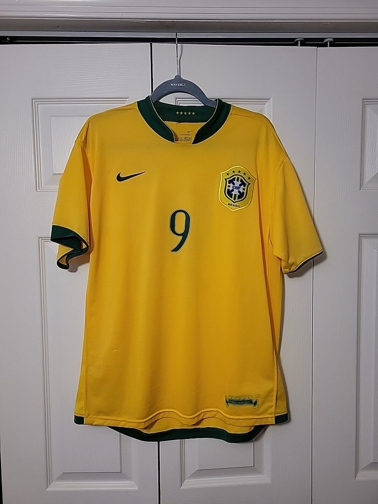 Vintage 2006 Authentic Nike Brazil Ronaldo Jersey Mens Large