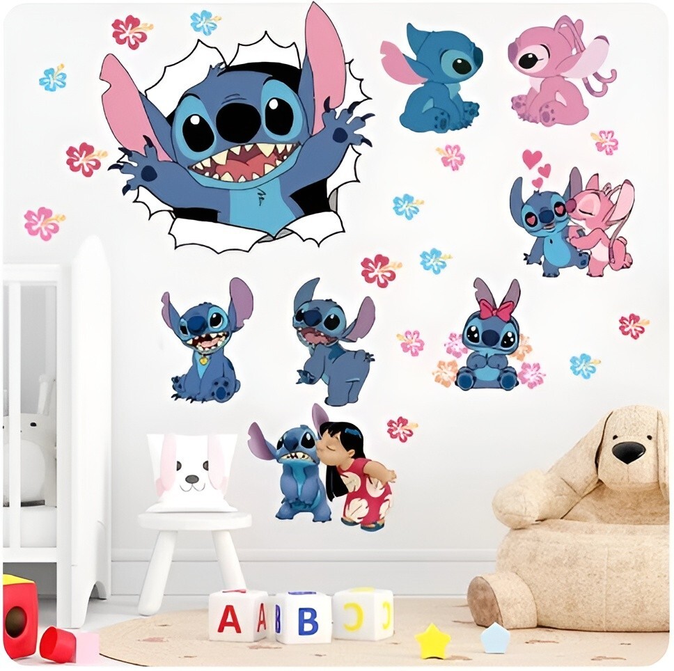 Removable Wall Sticker Lilo & Stitch kids room Decal Vinyl Home Decor