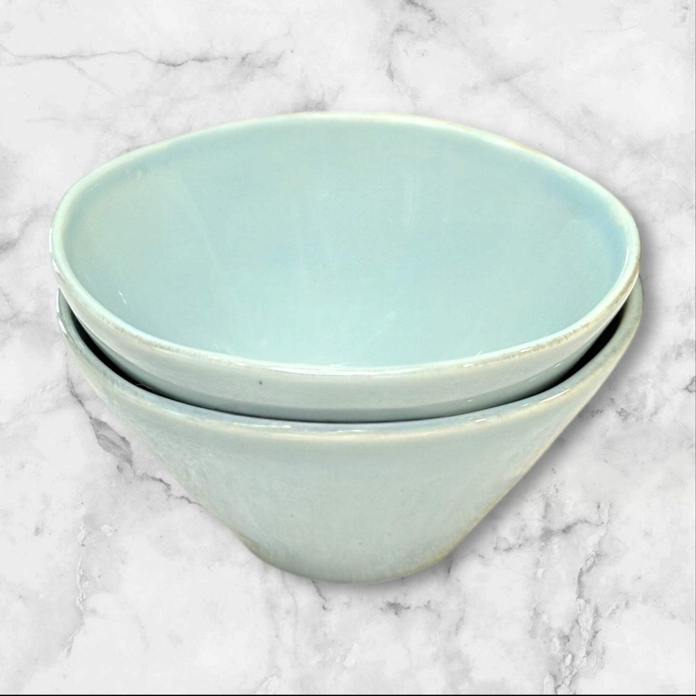 Crate & Barrel Marin Blue Soup/Cereal Bowls | Set of 2 | Immaculate Condition