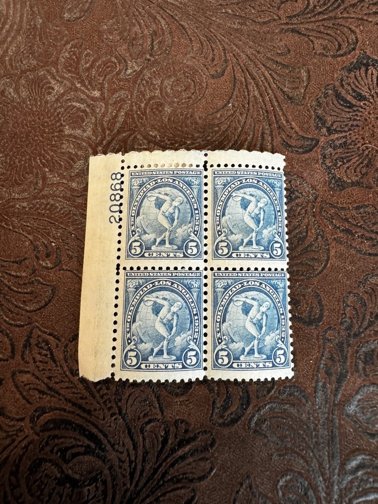 Vintage Plate Blocks No 719 Unused Collectible Postage Stamps