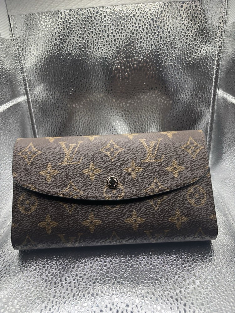 Louis Vuitton Victorine Women's Wallet Brown Leather Monogram Long