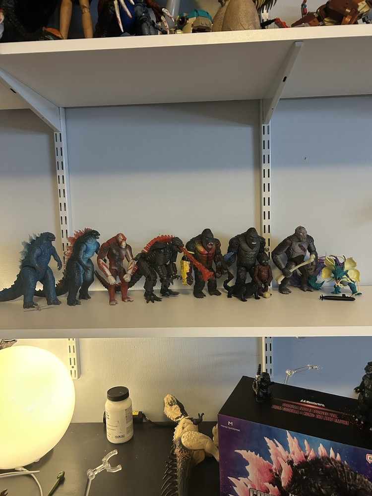 Godzilla X Kong Action Figures with Giant Shimo Monster