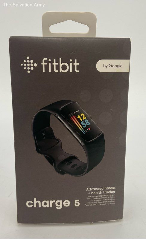 Fitbit Charge 5 Advanced Graphite Stainless Steel Fitness Activity Tracker