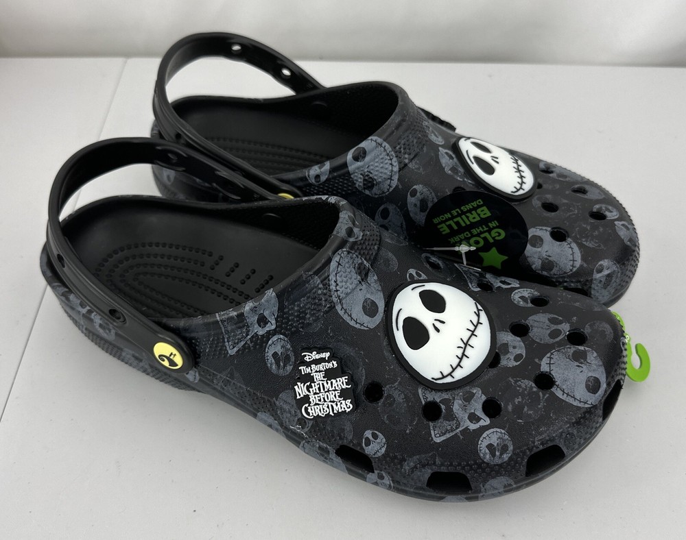 Men’s Size 12 Crocs Classic Clog Disney Nightmare Before Christmas 206912-90H