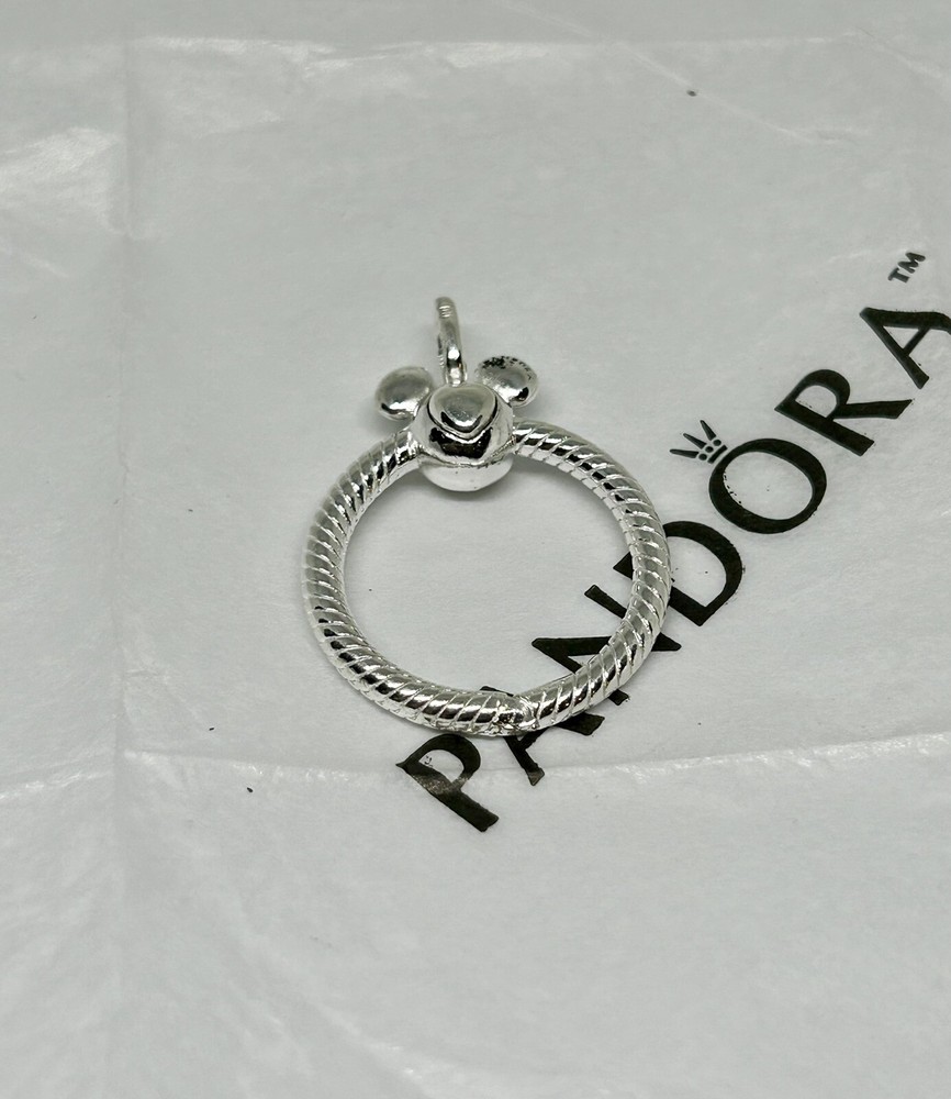 Pandora Sterling Silver Disney Mickey Mouse O Pendant
