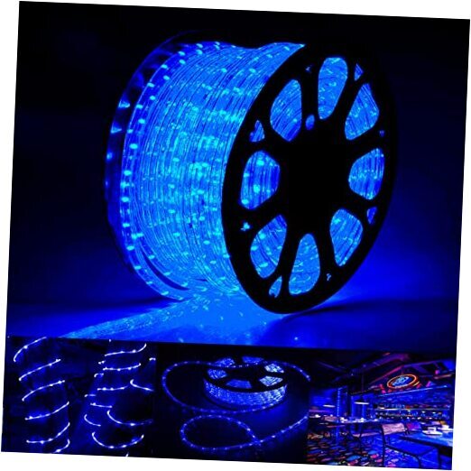 LED Rope Lights Outdoor, 1440 LED Flexible Tube Lights with 8 Modes, 200ft Blue