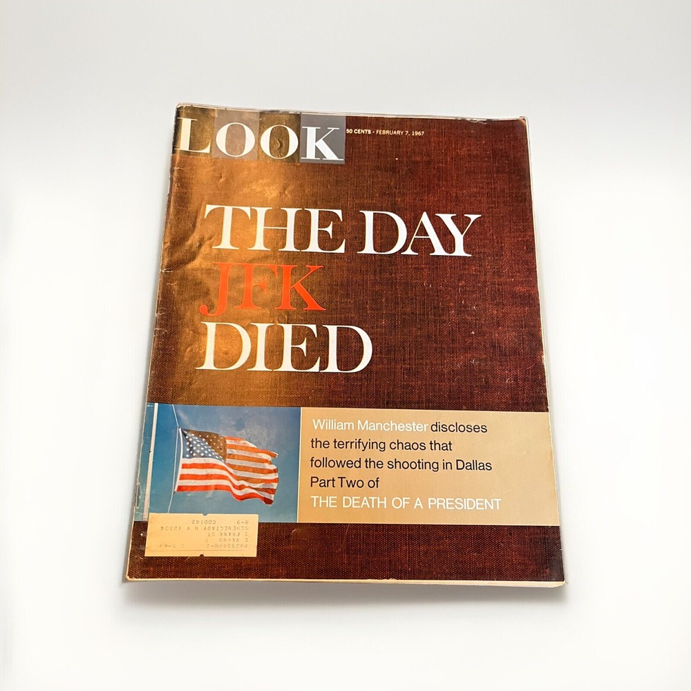 Vintage Look Magazine February 7, 1967, The Day JFK Died