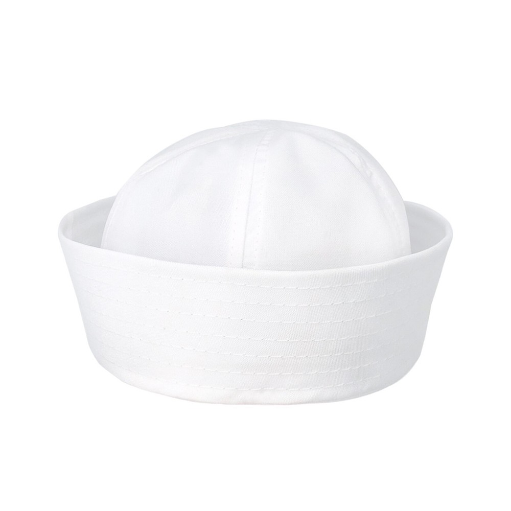 Cute White Sailor Popeye Costume Hat Navy Fishing Marine Cap 54cm