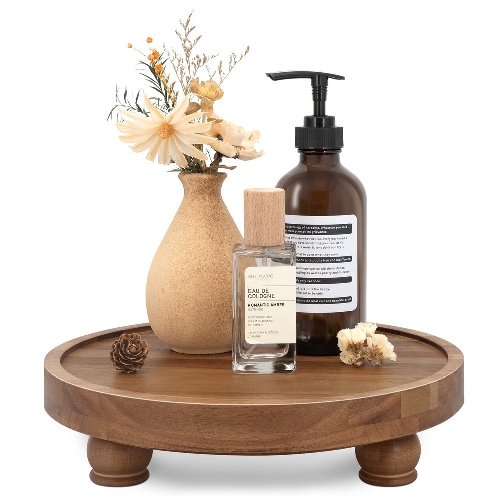 EOSAHR Wooden Riser for Display : Farmhouse Pedestal Stand for Your Kitchen C...