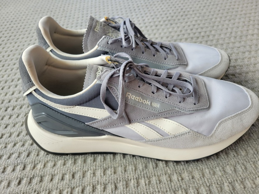 Reebok Classic Leather Legacy AZ Gray Suede Sneakers in Men's Size 12