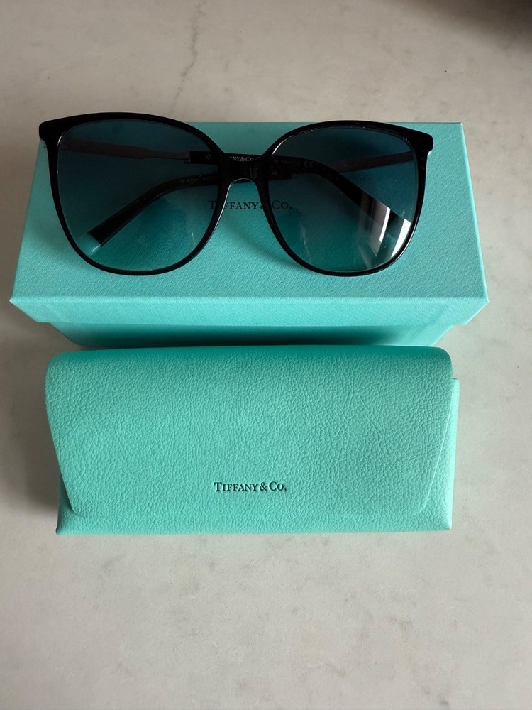 Tiffany and Co Black Cat Eye Sunglasses TF4184