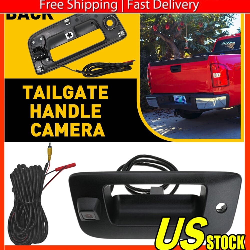 For Chevy Silverado/GMC Sierra Rear View Backup Tailgate Handle Camera 2007-2013