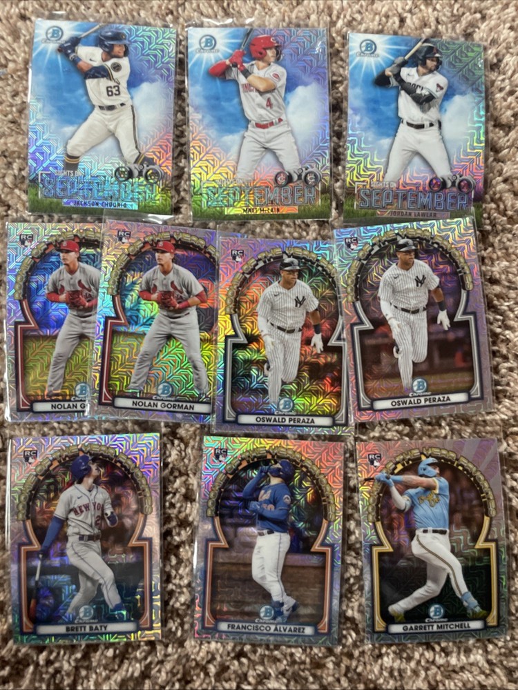 2024 Bowman Mega Box Chrome Parallel Lot 10 RCS PROSPECTS CHURIO 🔥OPENING DAY🔥