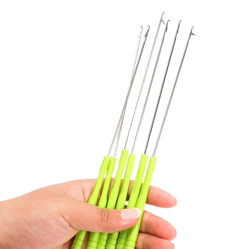 5PCS Ergonomic Plastic Handle Crochet Hooks Set