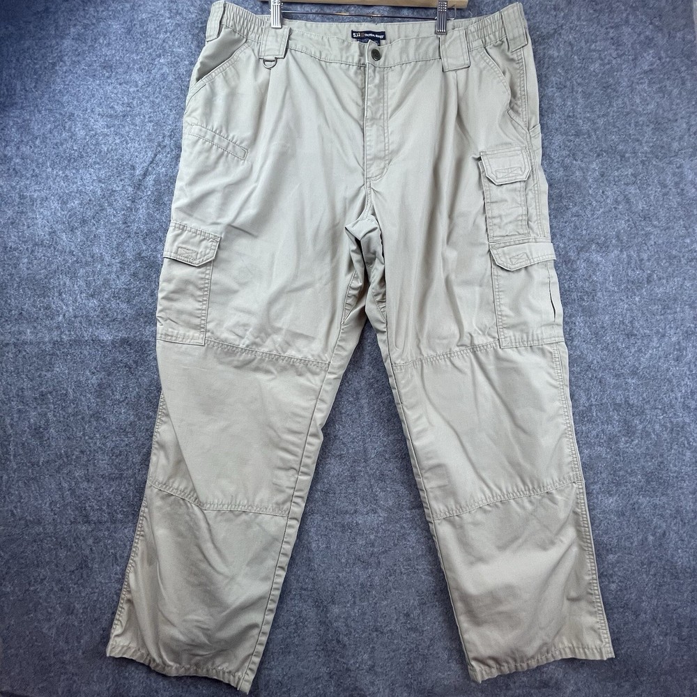 5.11 Tactical Pants Mens 42 Khaki Ripstop Cargo Straight