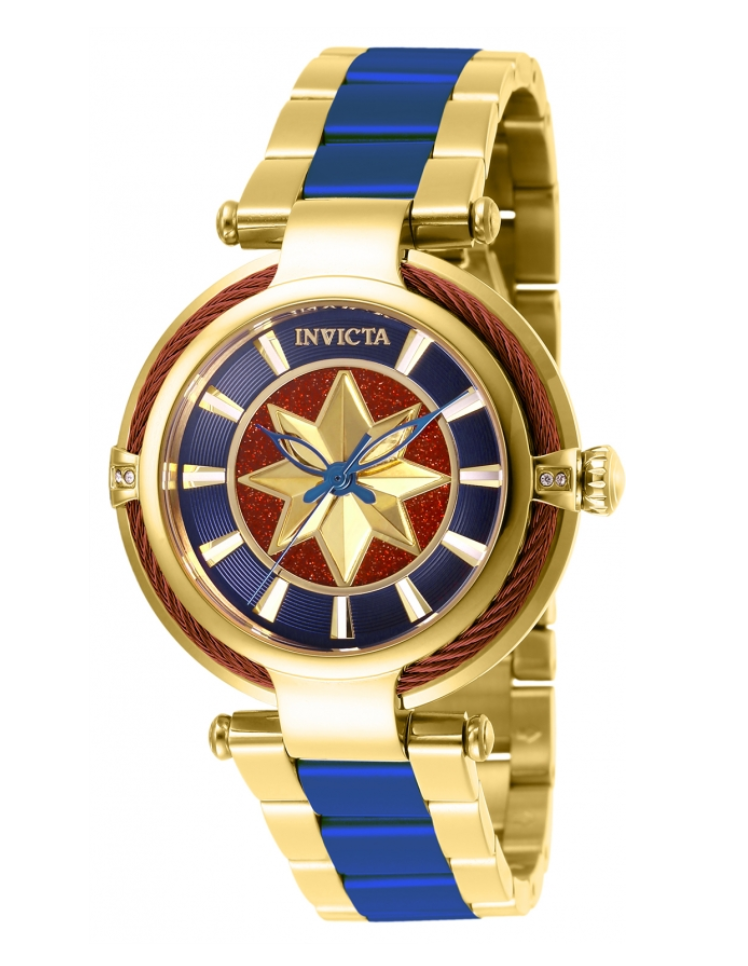 Invicta Marvel Women's 40mm Captain Marvel Limited Edition Star Watch 28832 Rare