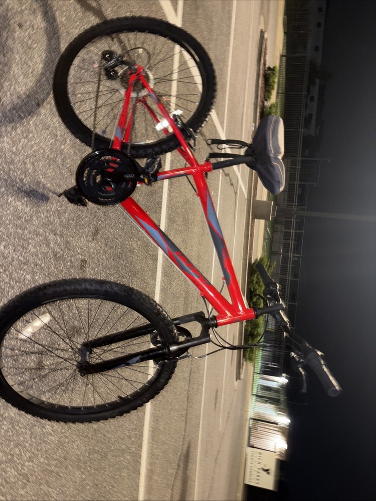 NextGen MTB015-R 26 Inch 21-Speed Shimano Folding Full Suspension Mountain Bike in Red