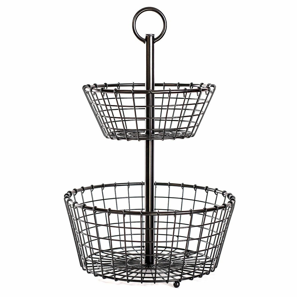 Members Mark 2-Tier Metal Storage Basket Organizer for Home or Office-image