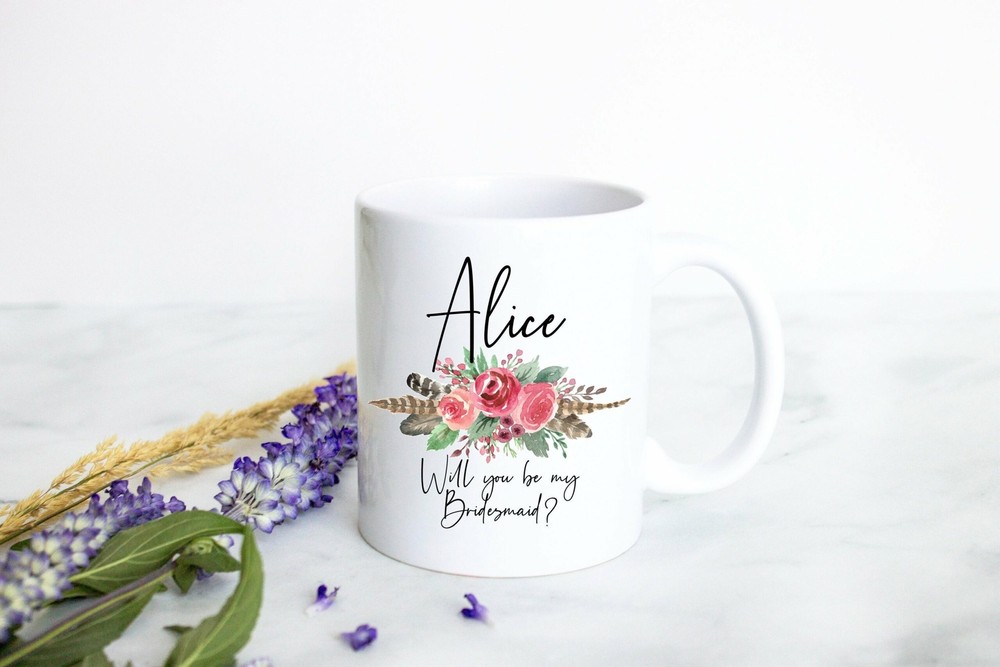 Bridesmaid Proposal Bridesmaid Mug Custom Personalized Mug Bridesmaid Gift