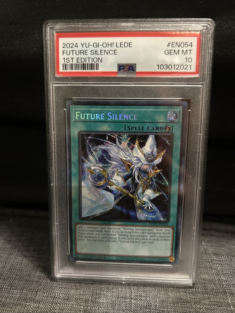 Yu-Gi-Oh Future Silence LEDE-EN054 Secret Rare 1st Edition Gem Mint 10 PSA Graded