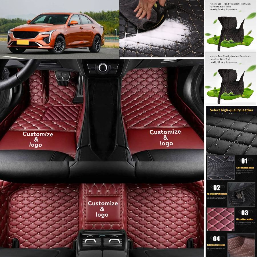 Cadillac CT4 CT5 Luxury Waterproof Floor Mats & Cargo Liners Custom Fit