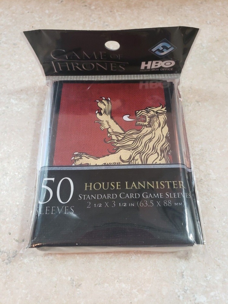 HBO Game of Thrones House Lannister Standard Card Sleeves 50 Pack
