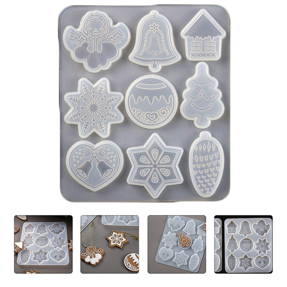 Jewelry Resin Silicone Casting Molds Christmas Ornament DIY Crystal Epoxy Mold
