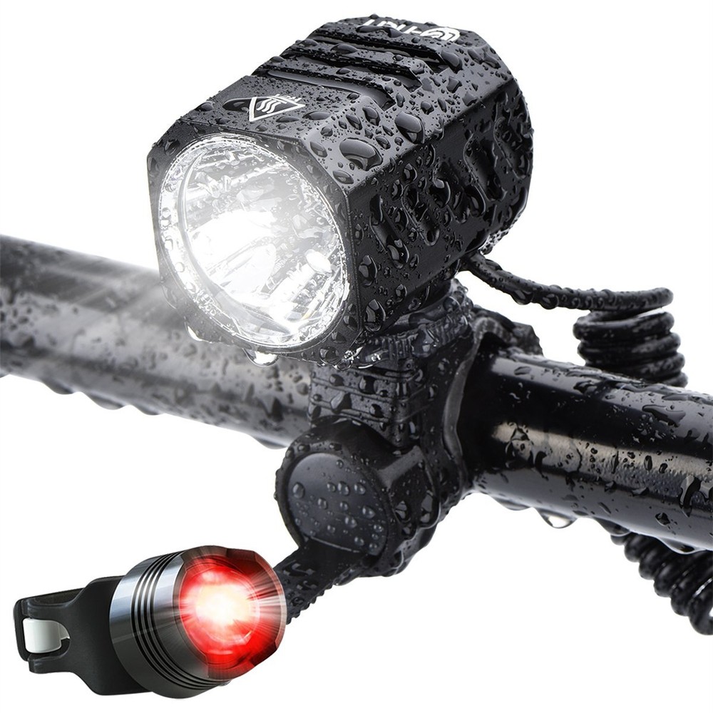 Super Bright Bike Light USB Rechargeable, 1200 Lumens Waterproof Road/Mountai...