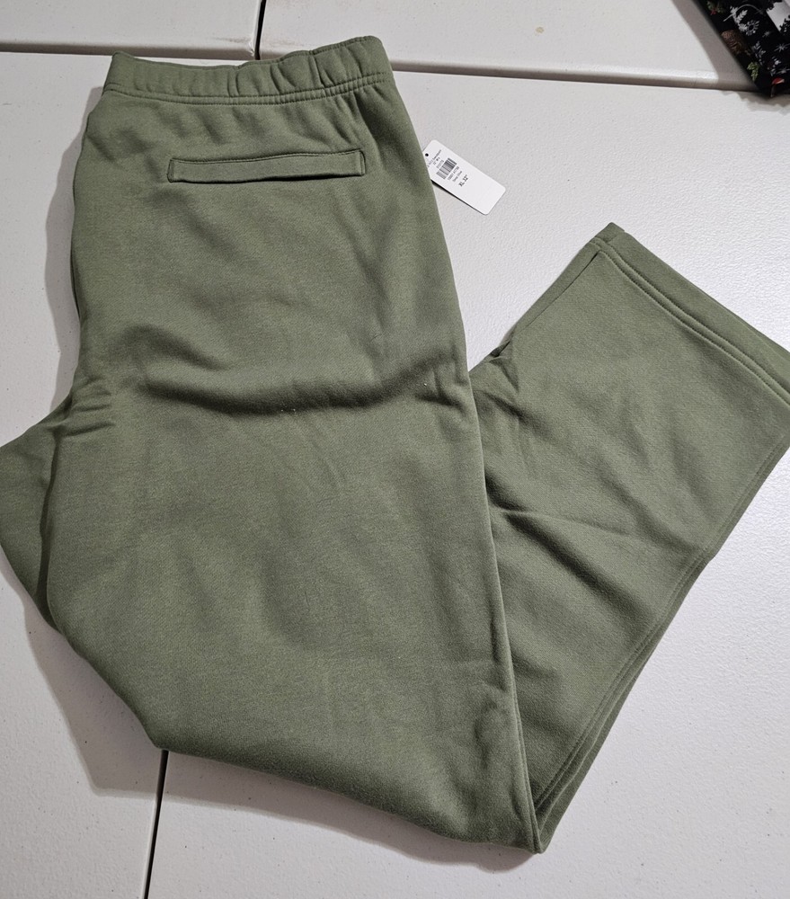 NIP Mens LL BEAN Charcoal Deep Olive SweatPants size XL