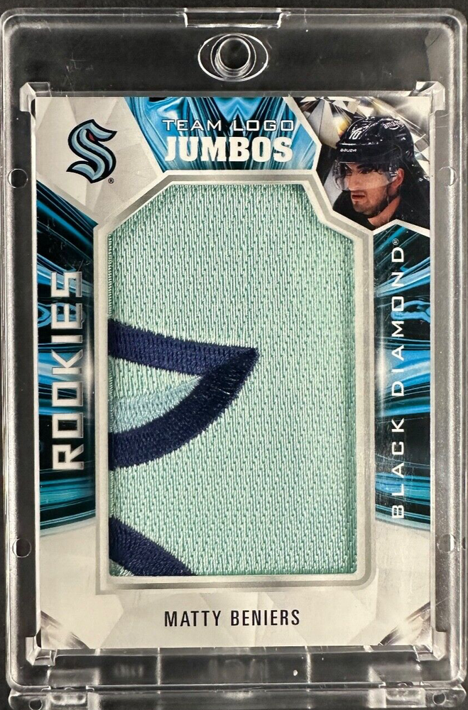 2022-23 Black Diamond Team Logo Jumbos Matty Beniers Patch #RTL-MB Rookie RC