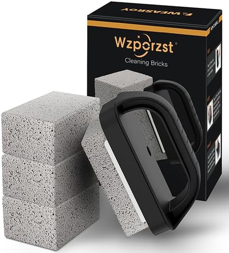 Heavy Duty Griddle Cleaning Brick with Handle- Compatible with Blackstone Flat T