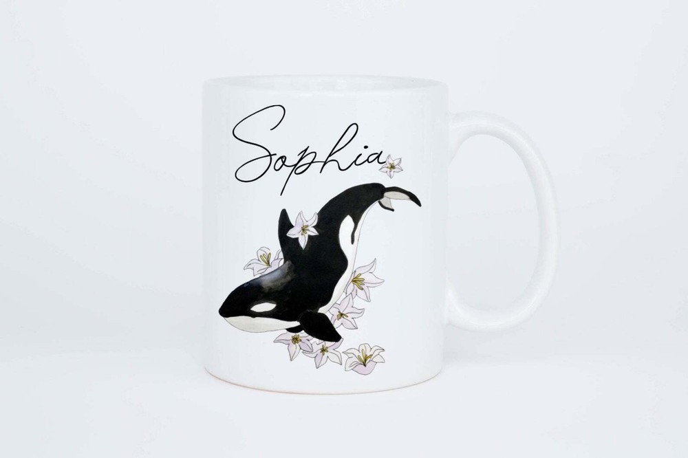 Whale Mug Personalized Whale Coffee Mug With Name