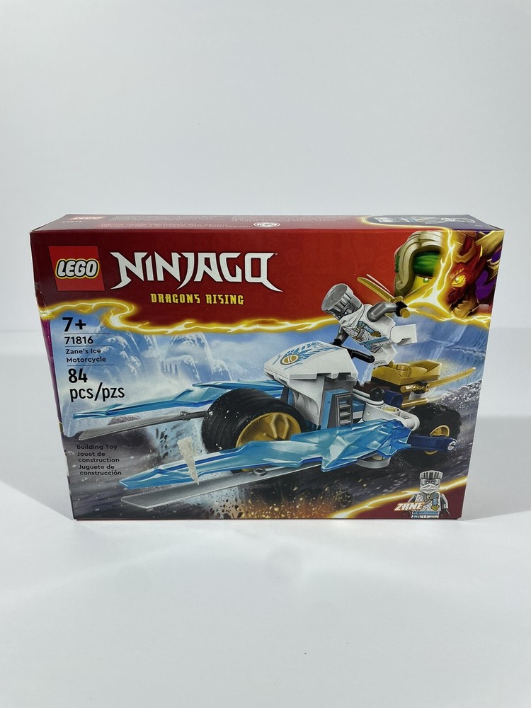Lego Ninjago Dragons Rising Zane Ice Motorcycle 71816 Damaged Box