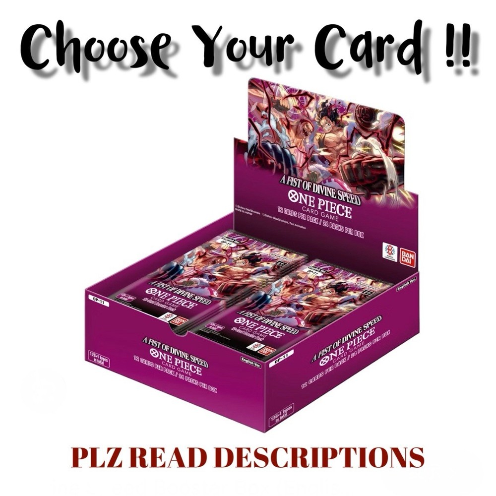 ONE PIECE CCG OP11 A Fist of Divine Speed Trading Card - Pick Your Card  