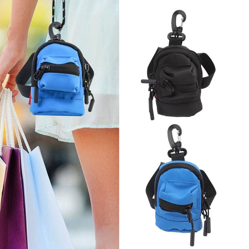 Mini Coin Purse with Keychain & Data Cable Holder Portable Wallet