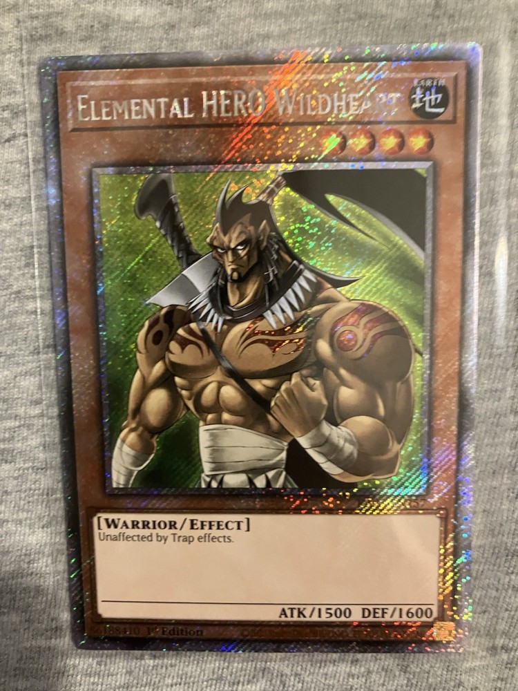 Elemental HERO Wildheart (Platinum Secret Rare) RA03-EN157 Quarter Century Bonanza 1st Edition