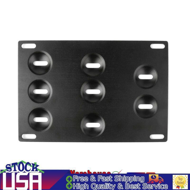 VW Golf 6 AT Front Bumper Tow Hook License Plate Mount Bracket