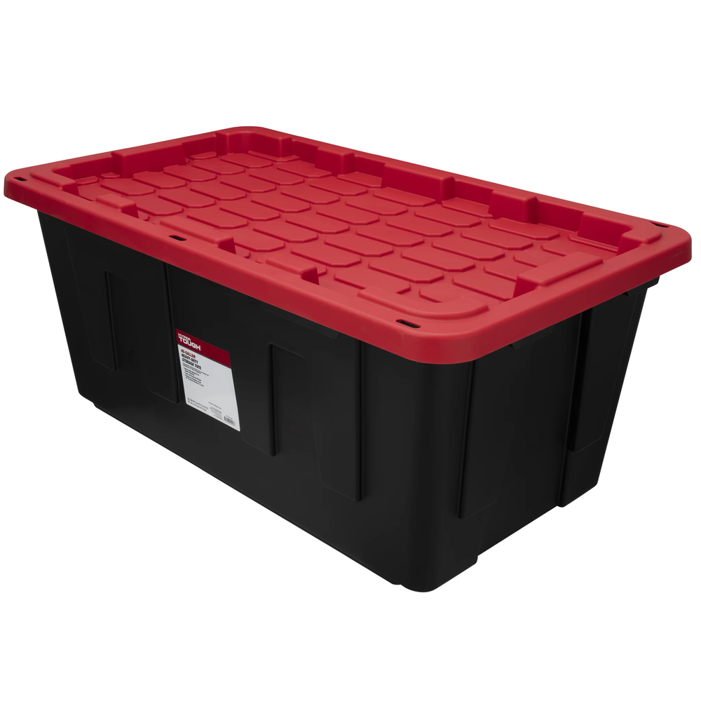 40-Gallon Extra Large Storage Bin with Secure Snap-On Lid