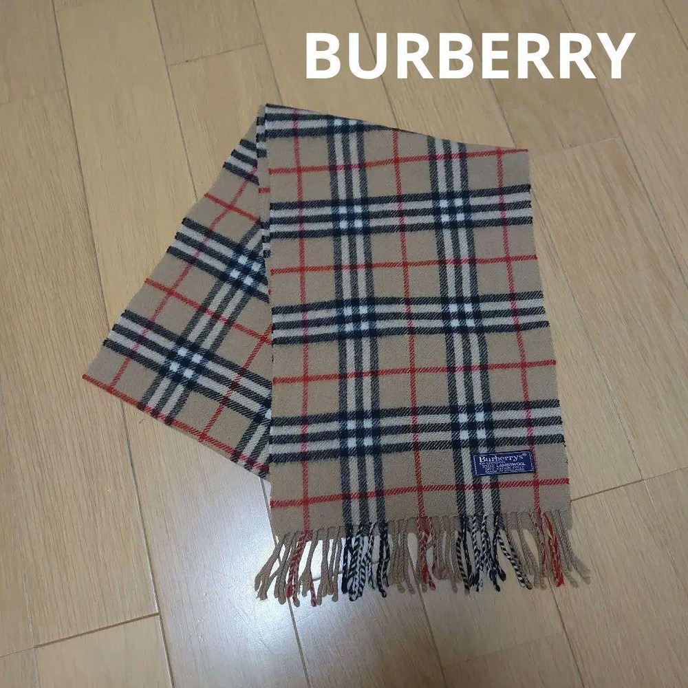 Burberrys Muffler Classic Nova Check Women Scarf Accessory Original LTD Collecti