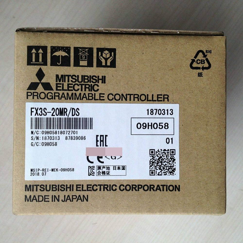 New Mitsubishi in box FX3S-20MR DS PLC module 1 year warranty