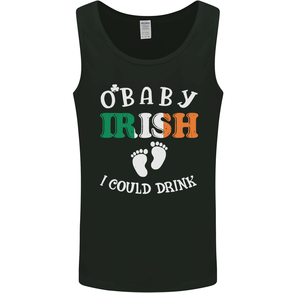 St Patricks Day Pregnant New Baby Funny Mens Vest Tank Top